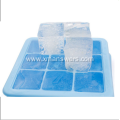 Custom silicone ice cube mold with lids